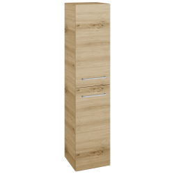 Dřevojas - Vysoká skříň s košem na prádlo DOS SVD2K 35 - D22 Karamel / Úchytka T04 / D22 Karamel / Pravé (460112EP)