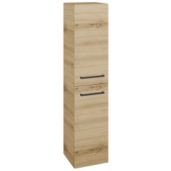 Dřevojas - Vysoká skříň s košem na prádlo DOS SVD2K 35 - D22 Karamel / Úchytka T06 / D22 Karamel / Pravé (460112HP)