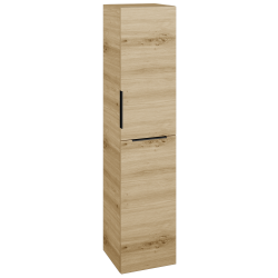 Dřevojas - Vysoká skříň s košem na prádlo DOS SVD2K 35 - D22 Karamel / Úchytka T07 / D22 Karamel / Pravé (460112IP)