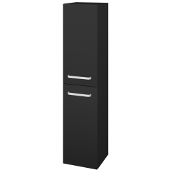 Dřevojas - Vysoká skříň s košem na prádlo DOS SVD2K 35 - L03 Antracit vysoký lesk / Úchytka T01 / L03 Antracit vysoký lesk / Levé (210656A)