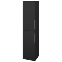 Dřevojas - Vysoká skříň s košem na prádlo DOS SVD2K 35 - L03 Antracit vysoký lesk / Úchytka T05 / L03 Antracit vysoký lesk / Pravé (210656FP)
