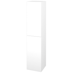Dřevojas - Vysoká skříň s košem na prádlo DOS SVD2K 35 - N01 Bílá lesk / Úchytka T05 / N01 Bílá lesk / Pravé (210885FP)