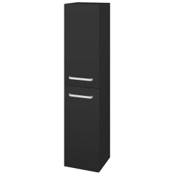 Dřevojas - Vysoká skříň s košem na prádlo DOS SVD2K 35 - N03 Graphite / Úchytka T01 / N03 Graphite / Pravé (210939AP)