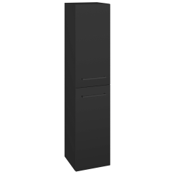 Dřevojas - Vysoká skříň s košem na prádlo DOS SVD2K 35 - N03 Graphite / Úchytka T06 / N03 Graphite / Pravé (210939HP)