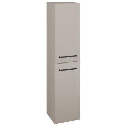 Dřevojas - Vysoká skříň s košem na prádlo DOS SVD2K 35 - N07 Stone / Úchytka T06 / N07 Stone / Pravé (210953HP)