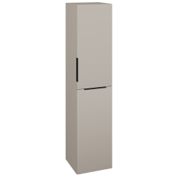 Dřevojas - Vysoká skříň s košem na prádlo DOS SVD2K 35 - N07 Stone / Úchytka T07 / N07 Stone / Pravé (210953IP)