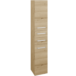 Dřevojas - Vysoká skříň s košem na prádlo DOS SVD2Z2K 35 - D22 Karamel / Úchytka T01 / D22 Karamel / Pravé (459574AP)