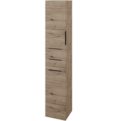 Dřevojas - Vysoká skříň s košem na prádlo DOS SVD2Z2K 35 - D23 Herkules / Úchytka T07 / D23 Herkules / Levé (459567I)