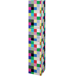 Dřevojas - Vysoká skříň s košem na prádlo DOS SVD2Z2K 35 - Individuální odstín dle RAL/NCS / Úchytka T04 / Individuální odstín dle RAL/NCS / Levé (356323E)