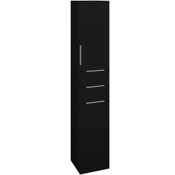 Dřevojas - Vysoká skříň s košem na prádlo DOS SVD2Z2K 35 - M17 Černá mat / Úchytka T05 / M17 Černá mat / Pravé (459499FP)
