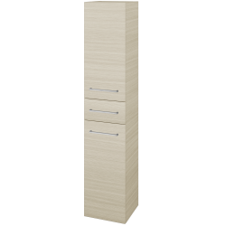 Dřevojas - Vysoká skříň s košem na prádlo DOS SVD2ZK 35 - D04 Dub / Úchytka T04 / D04 Dub / Levé (355739E)