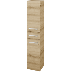 Dřevojas - Vysoká skříň s košem na prádlo DOS SVD2ZK 35 - D22 Karamel / Úchytka T01 / D22 Karamel / Levé (459932A)