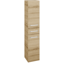 Dřevojas - Vysoká skříň s košem na prádlo DOS SVD2ZK 35 - D22 Karamel / Úchytka T01 / D22 Karamel / Pravé (459932AP)