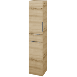 Dřevojas - Vysoká skříň s košem na prádlo DOS SVD2ZK 35 - D22 Karamel / Úchytka T05 / D22 Karamel / Levé (459932F)