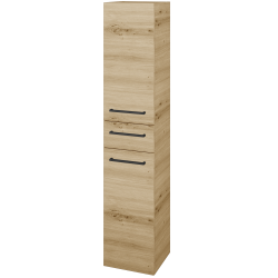 Dřevojas - Vysoká skříň s košem na prádlo DOS SVD2ZK 35 - D22 Karamel / Úchytka T06 / D22 Karamel / Levé (459932H)