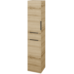 Dřevojas - Vysoká skříň s košem na prádlo DOS SVD2ZK 35 - D22 Karamel / Úchytka T07 / D22 Karamel / Levé (459932I)