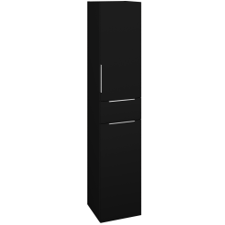 Dřevojas - Vysoká skříň s košem na prádlo DOS SVD2ZK 35 - M17 Černá mat / Úchytka T05 / M17 Černá mat / Pravé (459857FP)