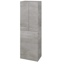 Dřevojas - Vysoká skříň s košem na prádlo DOS SVD3K 50 - D01 Beton / Úchytka T04 / D01 Beton (65778E)
