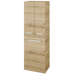 Dřevojas - Vysoká skříň s košem na prádlo DOS SVD3K 50 - D22 Karamel / Úchytka T01 / D22 Karamel (481230A)