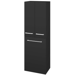 Dřevojas - Vysoká skříň s košem na prádlo DOS SVD3K 50 - N03 Graphite / Úchytka T03 / N03 Graphite (209766C)