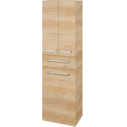 Dřevojas - Vysoká skříň s košem na prádlo DOS SVD3ZK 50 - D15 Nebraska / Úchytka T03 / D15 Nebraska (356750C)