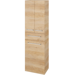 Dřevojas - Vysoká skříň s košem na prádlo DOS SVD3ZK 50 - D15 Nebraska / Úchytka T04 / D15 Nebraska (356750E)