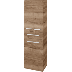 Dřevojas - Vysoká skříň s košem na prádlo DOS SVD3ZK 50 - D21 Tobacco / Úchytka T01 / D21 Tobacco (356798A)