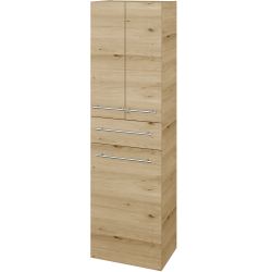 Dřevojas - Vysoká skříň s košem na prádlo DOS SVD3ZK 50 - D22 Karamel / Úchytka T02 / D22 Karamel (459390B)