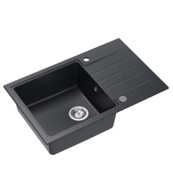 Dřez Quadron PETER111 černá nerez elem HCQP7850CZK (PETER111BLNRZ)
