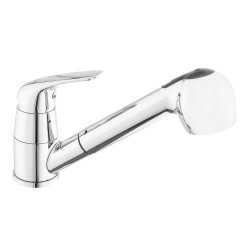 Dřezová baterie Ceramia S-Line Pro s vytahovací sprškou, 2 proudy chrom SIKOBSLPRO283 (SIKOBSLPRO283)