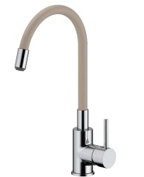 Dřezová baterie Ceramia S-Line Pro se silikonovým ramínkem béžová/chrom SIKOBSLPRO290BE (SIKOBSLPRO290BE)