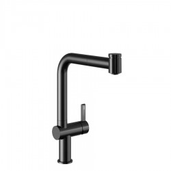 Dřezová baterie KWC Bevo E, 125355, Industrial Black (125355)