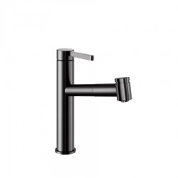 Dřezová baterie KWC Bevo E, 125591, Industrial Black (125591)