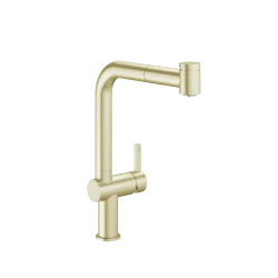 Dřezová baterie KWC Bevo E, 3600018040, zlatá Brushed Gold (3600018040)