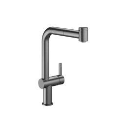 Dřezová baterie KWC Bevo E, 3600018043, grafit - Brushed Graphite (3600018043)