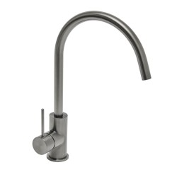 Dřezová baterie SAT Aurum s otočným ramínkem broušený gun metal SATBAUR280BGM (SATBAUR280BGM)