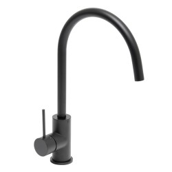Dřezová baterie SAT Aurum s otočným ramínkem černá matná SATBAUR280C (SATBAUR280C)