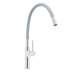 Dřezová baterie SAT se silikonovým ramínkem šedá/chrom SATBSD290S (SATBSD290S)