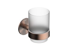 Držák skleniček SAT Cool montáž bez vrtání broušená rose gold SATDCO27BRG (SATDCO27BRG)