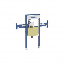 Duofix Předstěnová instalace pro umyvadlo Geberit ONE 105 cm, pro nástěnnou armaturu ONE, podomítkový sifon a prvek Clou, částečně vysoká (111.093.00.2)