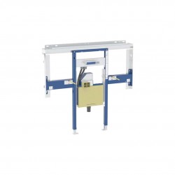 Duofix Předstěnová instalace pro umyvadlo Geberit ONE 120 cm, pro nástěnnou armaturu ONE, podomítkový sifon a prvek Clou, na výšku místnosti (111.074.00.2)