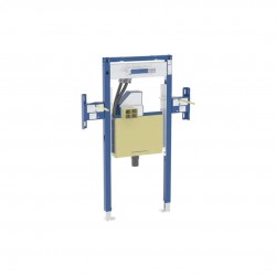 Duofix Předstěnová instalace pro umyvadlo Geberit ONE 75 cm, pro nástěnnou armaturu ONE, podomítkový sifon a prvek Clou, částečně vysoká (111.091.00.2)