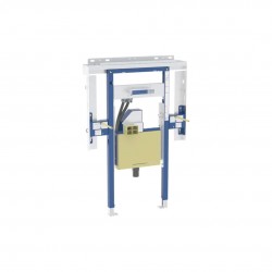 Duofix Předstěnová instalace pro umyvadlo Geberit ONE 75 cm, pro nástěnnou armaturu ONE, podomítkový sifon a prvek Clou, na výšku místnosti (111.071.00.2)