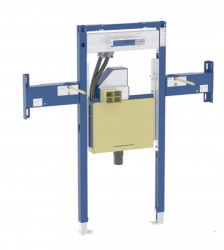 Duofix Předstěnová instalace pro umyvadlo Geberit ONE 90 cm, pro nástěnnou armaturu ONE, podomítkový sifon a prvek Clou, částečně vysoká (111.092.00.2)