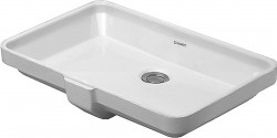 DURAVIT - 2nd floor Umyvadlo s přepadem, 53x35 cm, WonderGliss, bílá (03165300001)
