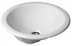 DURAVIT - Architec Umyvadlo s přepadem, průměr 47 cm, WonderGliss, bílá (04684700001)