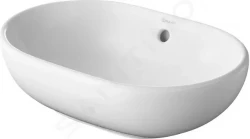 DURAVIT - Bathroom_Foster Umyvadlo na desku 495x350 mm, s přepadem, bez otvoru pro baterii, s WonderGliss, bílá (03355000001)