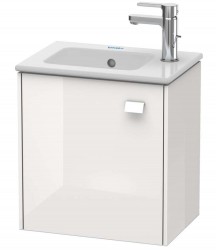 DURAVIT - Brioso Umyvadlová skříňka 44x42x29 cm, levá, 1 dvířka, lesklá bílá (BR4000L2222)