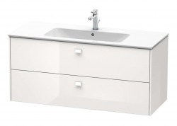 DURAVIT - Brioso Umyvadlová skříňka 55x122x48 cm, 2 zásuvky, lesklá bílá (BR410402222)