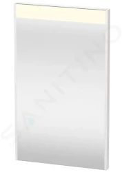 DURAVIT - Brioso Zrcadlo s LED osvětlením 700x420x45 mm, lesklá bílá (BR7000022220000)